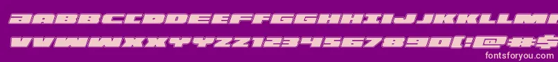 illuminoacadital Font – Pink Fonts on Purple Background