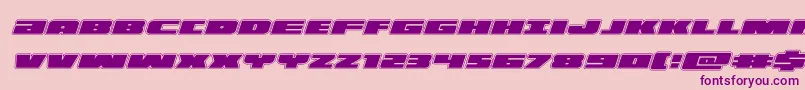 illuminoacadital Font – Purple Fonts on Pink Background