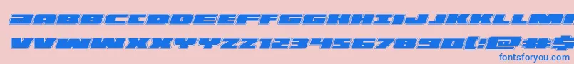 illuminoacadital Font – Blue Fonts on Pink Background