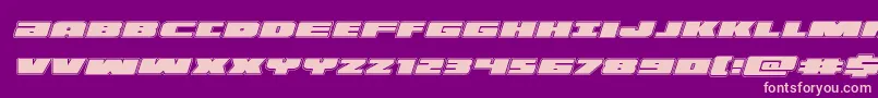 illuminoacadital Font – Pink Fonts on Purple Background