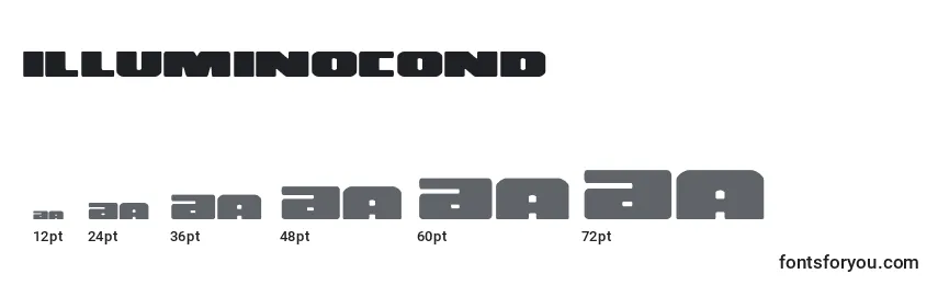 Illuminocond (130153) Font Sizes