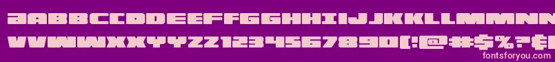 illuminocond Font – Pink Fonts on Purple Background