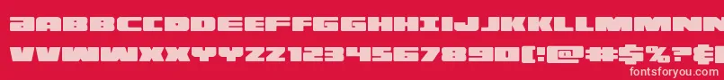 illuminocond Font – Pink Fonts on Red Background