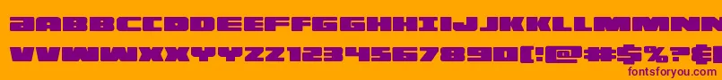 illuminocond Font – Purple Fonts on Orange Background