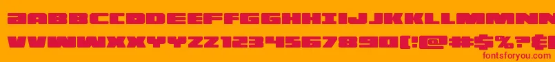 illuminocond Font – Red Fonts on Orange Background