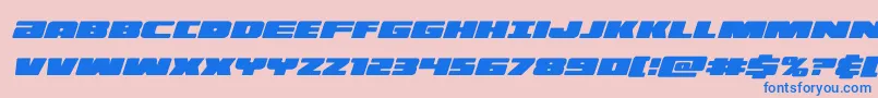 illuminocondital Font – Blue Fonts on Pink Background