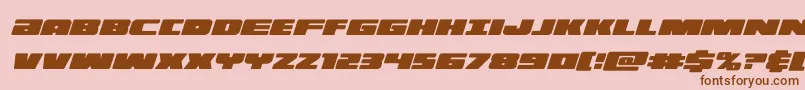 Шрифт illuminocondital – коричневые шрифты на розовом фоне