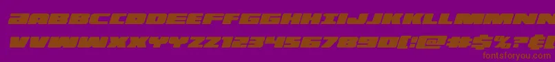 Шрифт illuminocondital – коричневые шрифты на фиолетовом фоне