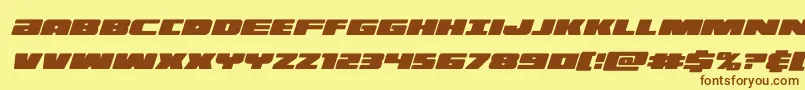 illuminocondital Font – Brown Fonts on Yellow Background