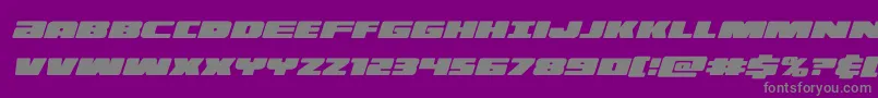 illuminocondital Font – Gray Fonts on Purple Background