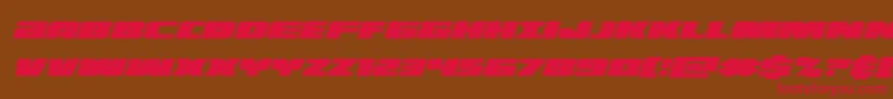 Шрифт illuminocondital – красные шрифты на коричневом фоне