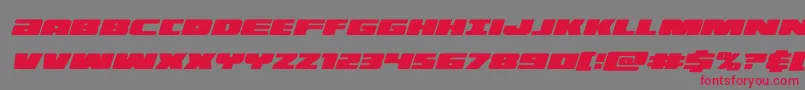 illuminocondital Font – Red Fonts on Gray Background