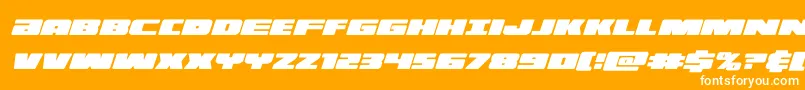 illuminocondital Font – White Fonts on Orange Background