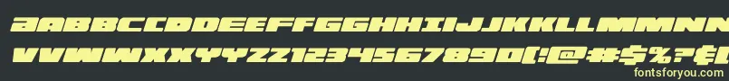 illuminocondital Font – Yellow Fonts on Black Background
