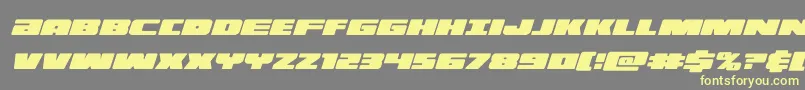illuminocondital Font – Yellow Fonts on Gray Background