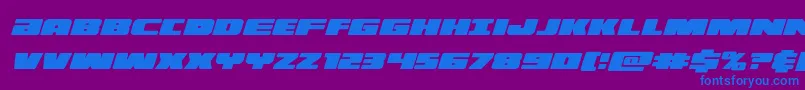 Шрифт illuminocondital – синие шрифты на фиолетовом фоне