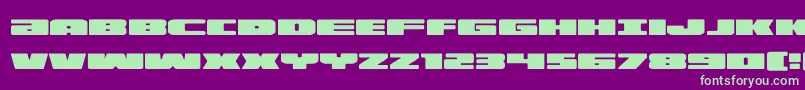 illuminoexpand Font – Green Fonts on Purple Background