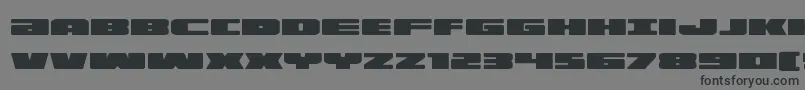 フォントilluminoexpand – 黒い文字の灰色の背景
