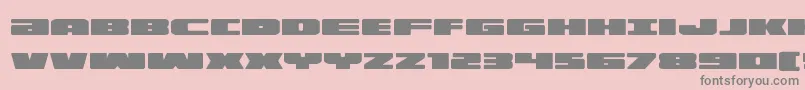 illuminoexpand Font – Gray Fonts on Pink Background