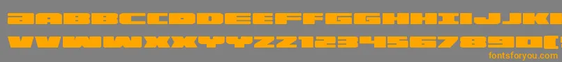 illuminoexpand Font – Orange Fonts on Gray Background