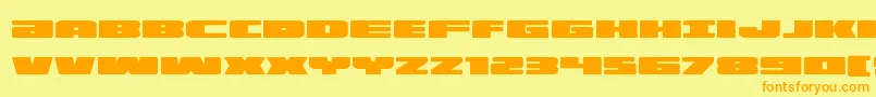 illuminoexpand Font – Orange Fonts on Yellow Background