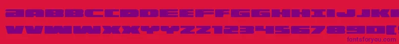 illuminoexpand Font – Purple Fonts on Red Background