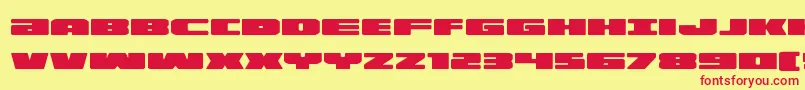 illuminoexpand Font – Red Fonts on Yellow Background