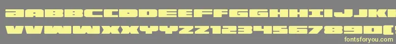 illuminoexpand Font – Yellow Fonts on Gray Background