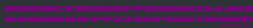 illuminoexpandital Font – Purple Fonts on Black Background