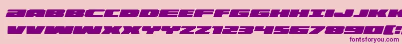 illuminoexpandital Font – Purple Fonts on Pink Background