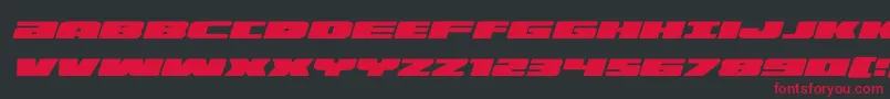 illuminoexpandital Font – Red Fonts on Black Background