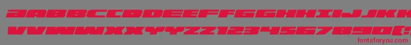 illuminoexpandital Font – Red Fonts on Gray Background