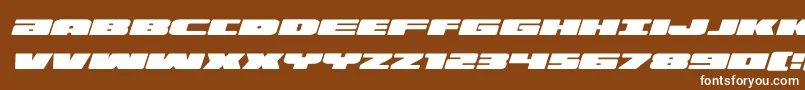 illuminoexpandital Font – White Fonts on Brown Background