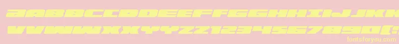 illuminoexpandital Font – Yellow Fonts on Pink Background