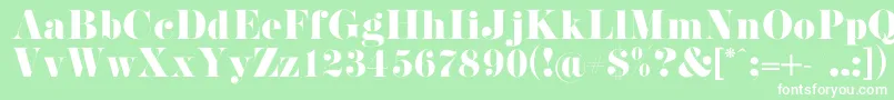 PistilliRoman Font – White Fonts on Green Background