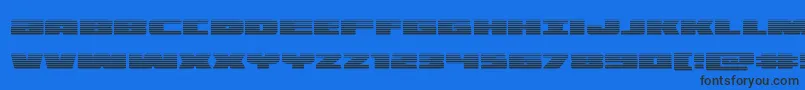 illuminograd Font – Black Fonts on Blue Background