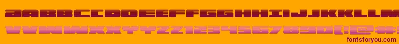 illuminograd Font – Purple Fonts on Orange Background