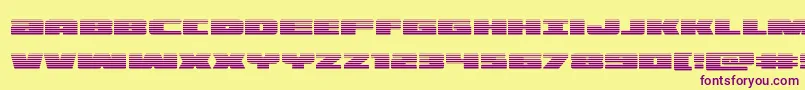 illuminograd Font – Purple Fonts on Yellow Background