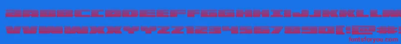 Шрифт illuminograd – красные шрифты на синем фоне