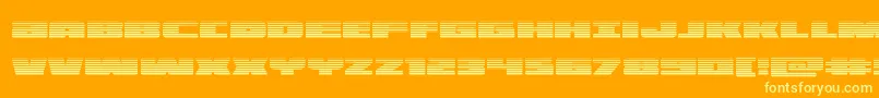 illuminograd Font – Yellow Fonts on Orange Background