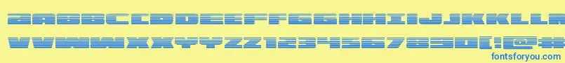 illuminograd Font – Blue Fonts on Yellow Background