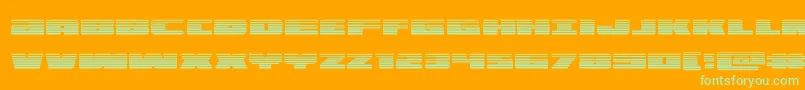 illuminograd Font – Green Fonts on Orange Background