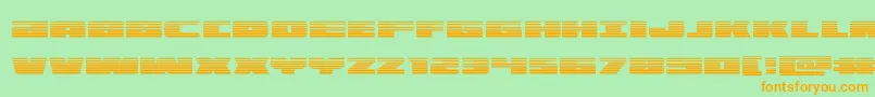illuminograd Font – Orange Fonts on Green Background