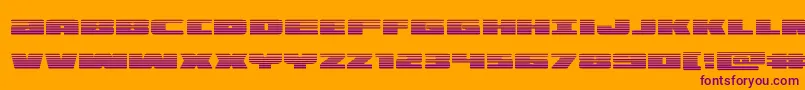 illuminograd Font – Purple Fonts on Orange Background