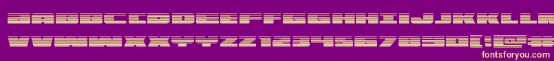 illuminograd Font – Yellow Fonts on Purple Background