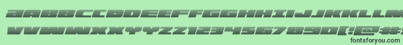 illuminogradital Font – Black Fonts on Green Background