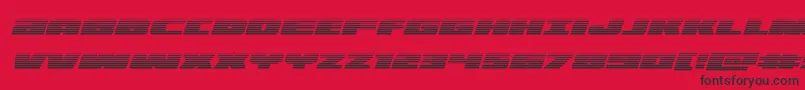 illuminogradital Font – Black Fonts on Red Background