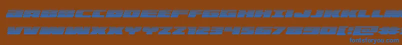 illuminogradital Font – Blue Fonts on Brown Background