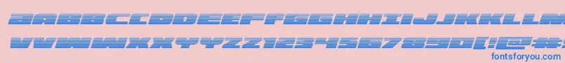 illuminogradital Font – Blue Fonts on Pink Background