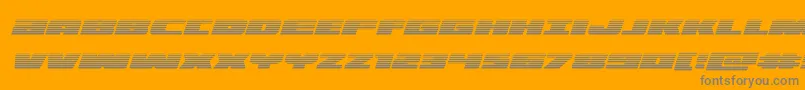 illuminogradital Font – Gray Fonts on Orange Background